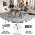 Flash Furniture Chaise Pliante en Plastique Série Hercules - Lot de 10 Capacité de Poids 295 kg