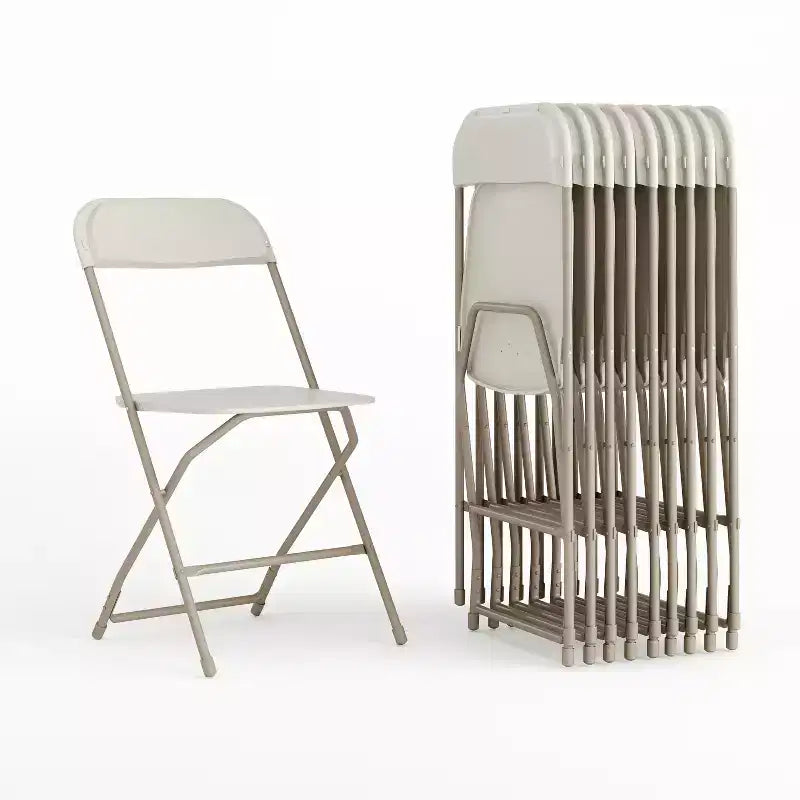 Flash Furniture Chaise Pliante en Plastique Série Hercules - Lot de 10 Capacité de Poids 295 kg
