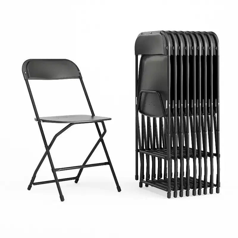Flash Furniture Chaise Pliante en Plastique Série Hercules - Lot de 10 Capacité de Poids 295 kg