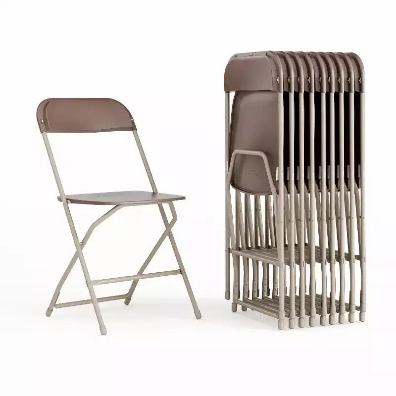 Flash Furniture Chaise Pliante en Plastique Série Hercules - Lot de 10 Capacité de Poids 295 kg