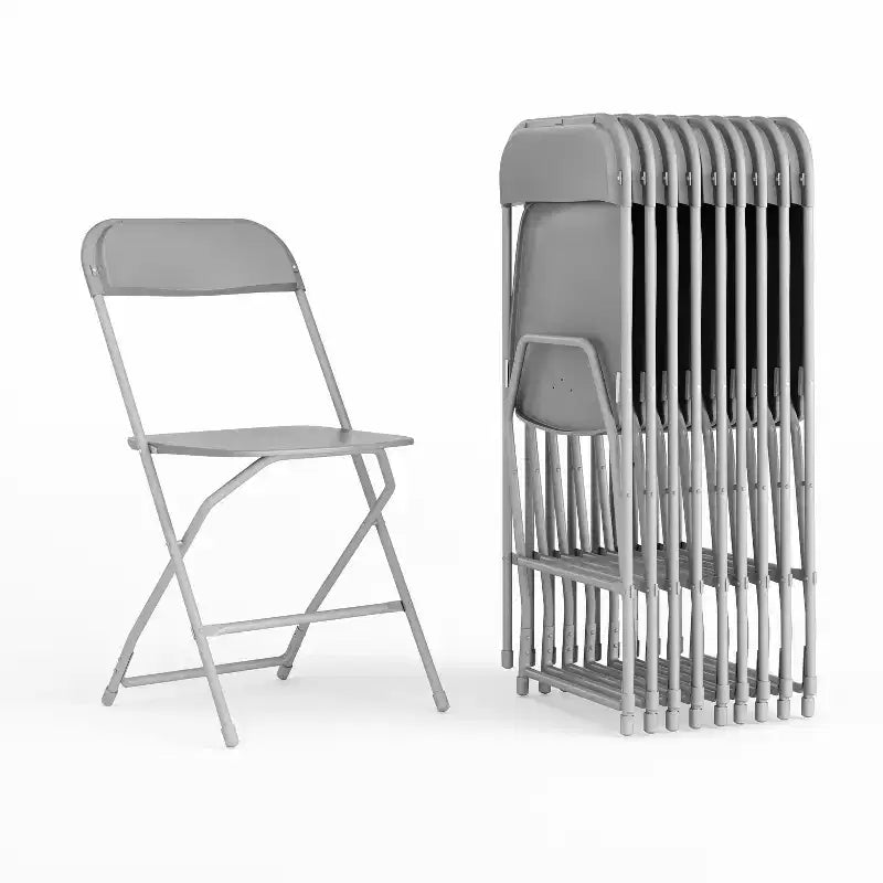Flash Furniture Chaise Pliante en Plastique Série Hercules - Lot de 10 Capacité de Poids 295 kg