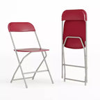 Flash Furniture Hercules Series Plastic Folding Chair - 2 Pack 650LB Weight Capacity