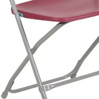 Chaise pliante en plastique de la série Hercules de Flash Furniture – Lot de 2 Capacité de poids de 295 kg