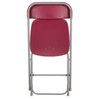 Chaise pliante en plastique de la série Hercules de Flash Furniture – Lot de 2 Capacité de poids de 295 kg