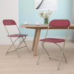 Chaise pliante en plastique de la série Hercules de Flash Furniture – Lot de 2 Capacité de poids de 295 kg