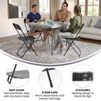 Chaise pliante en plastique de la série Hercules de Flash Furniture – Lot de 2 Capacité de poids de 295 kg