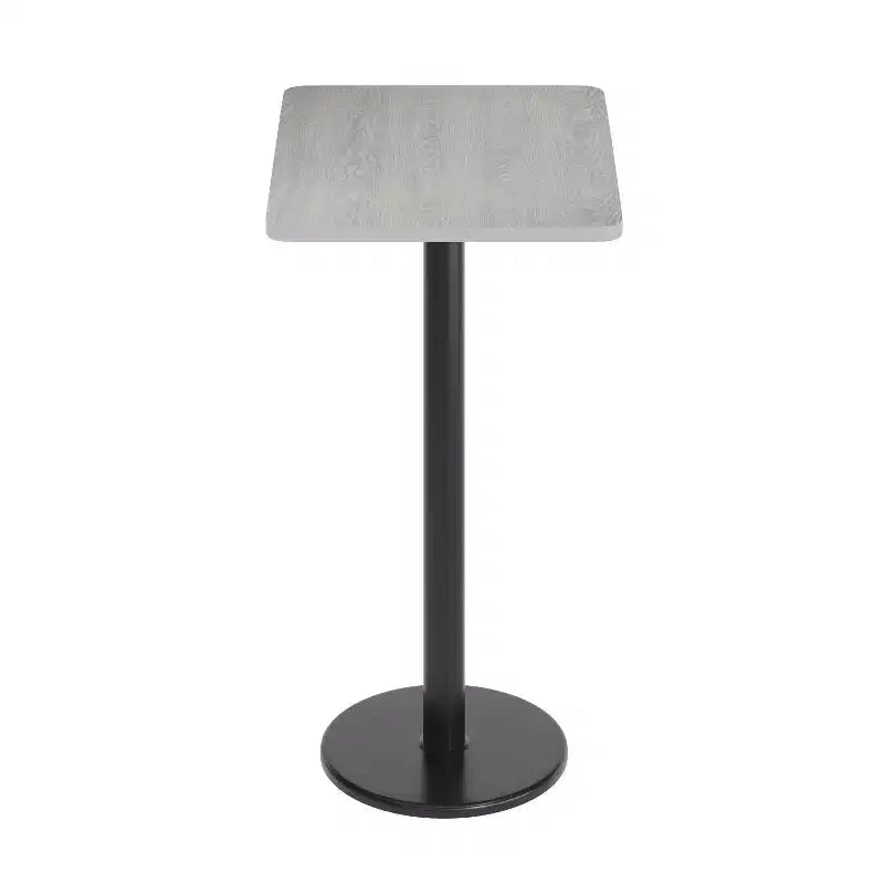 Plateau de table rectangulaire stratifié Flash Furniture 24'' x 30'' avec pied de table rond de 18'' de hauteur bar