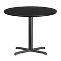 Plateau de table rond stratifié Flash Furniture de 36 po avec base de 30 po x 30 po de hauteur de table
