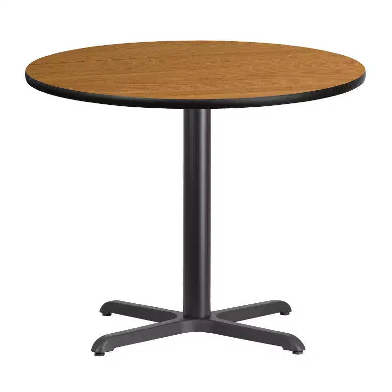 Plateau de table rond stratifié Flash Furniture de 36 po avec base de 30 po x 30 po de hauteur de table