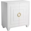 55 Downing Street Bertolli 30 Wide White Modern Luxe Accent Cabinet