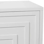 55 Downing Street Bertolli Armoire d'appoint moderne de luxe blanche de 76 cm