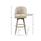 Tabouret de bar 30 po Howard à hauteur de comptoir avec siège pivotant - Madison Park