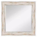 Alexandria White Wash Framed Wall Mirror - Amanti Art