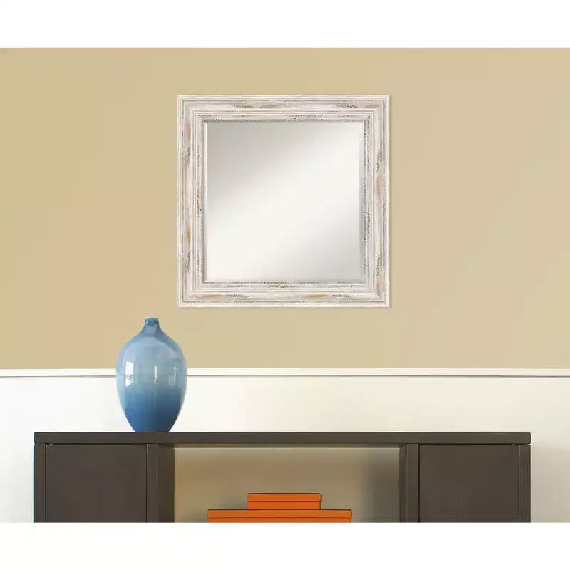 Miroir Mural Encadré Blanc Ancien Alexandria - Amanti Art