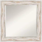 Miroir Mural Encadré Blanc Ancien Alexandria - Amanti Art