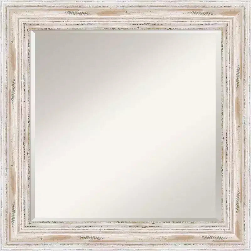 Miroir Mural Encadré Blanc Ancien Alexandria - Amanti Art