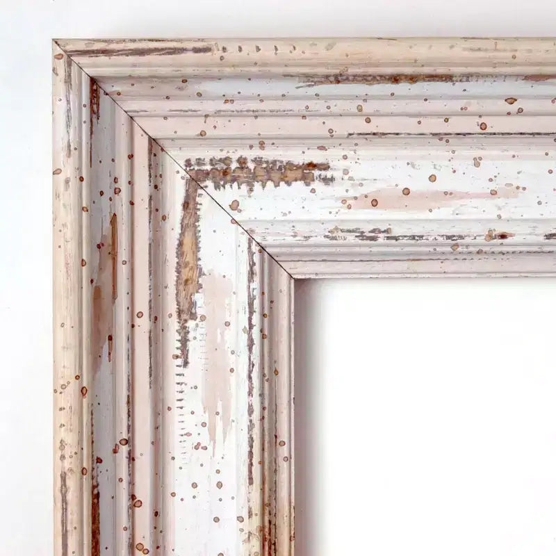 Miroir Mural Encadré Blanc Ancien Alexandria - Amanti Art