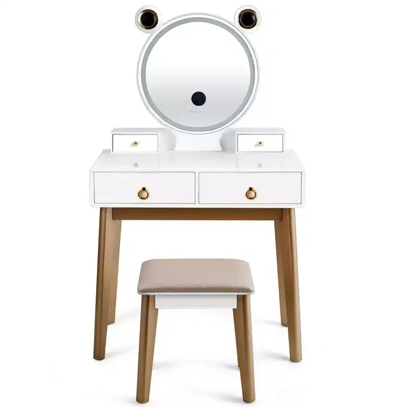 Costway Coiffeuse avec Miroir Tactile Dimmable