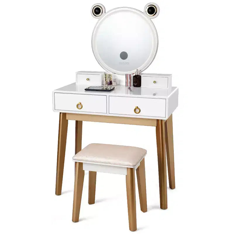 Costway Coiffeuse avec Miroir Tactile Dimmable