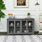 Meuble de rangement de cuisine Costway, buffet avec porte coulissante