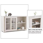 Meuble de rangement de cuisine Costway, buffet avec porte coulissante