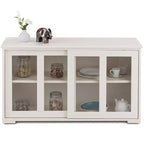 Meuble de rangement de cuisine Costway, buffet avec porte coulissante