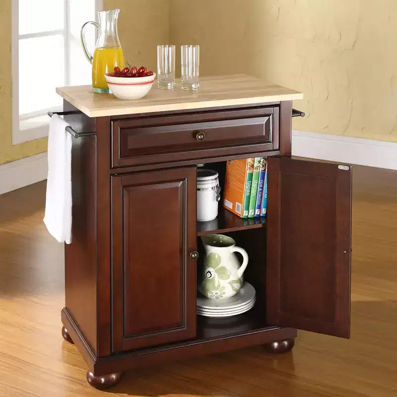 Dessertes de cuisine portables avec dessus en bois Alexandria - Crosley
