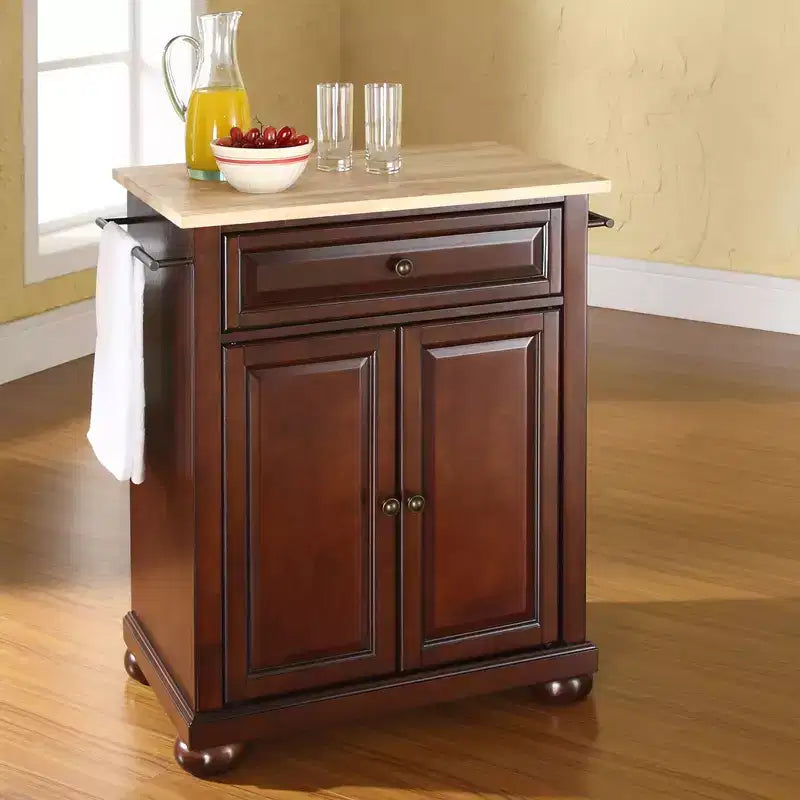 Dessertes de cuisine portables avec dessus en bois Alexandria - Crosley