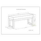 Grand banc ottoman Madison - WyndenHall