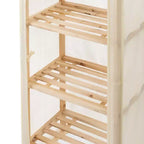 Étagère de rangement en bois à 5 niveaux Hastings Home avec housse amovible
