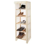 Étagère de rangement en bois à 5 niveaux Hastings Home avec housse amovible