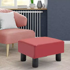 HOMCOM Pouf repose-pieds ottoman en tissu moderne 16 cubes