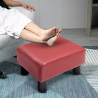 HOMCOM Pouf repose-pieds ottoman en tissu moderne 16 cubes
