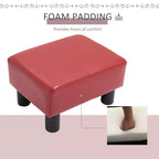 HOMCOM Pouf repose-pieds ottoman en tissu moderne 16 cubes