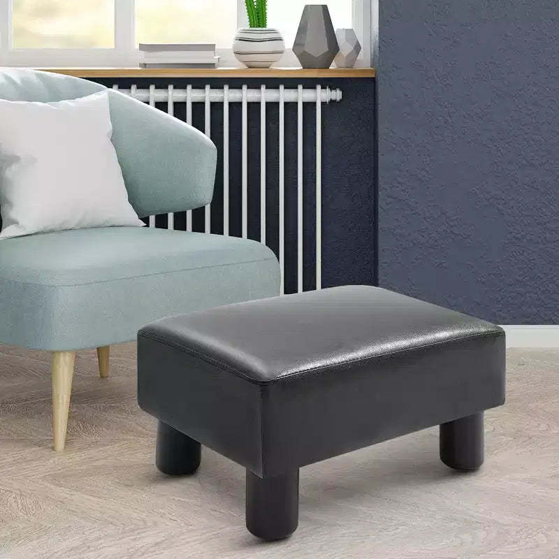 HOMCOM Pouf repose-pieds ottoman en tissu moderne 16 cubes