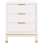 Baskin 3 Drawer Accent Table - ACC6605A - White - Safavieh