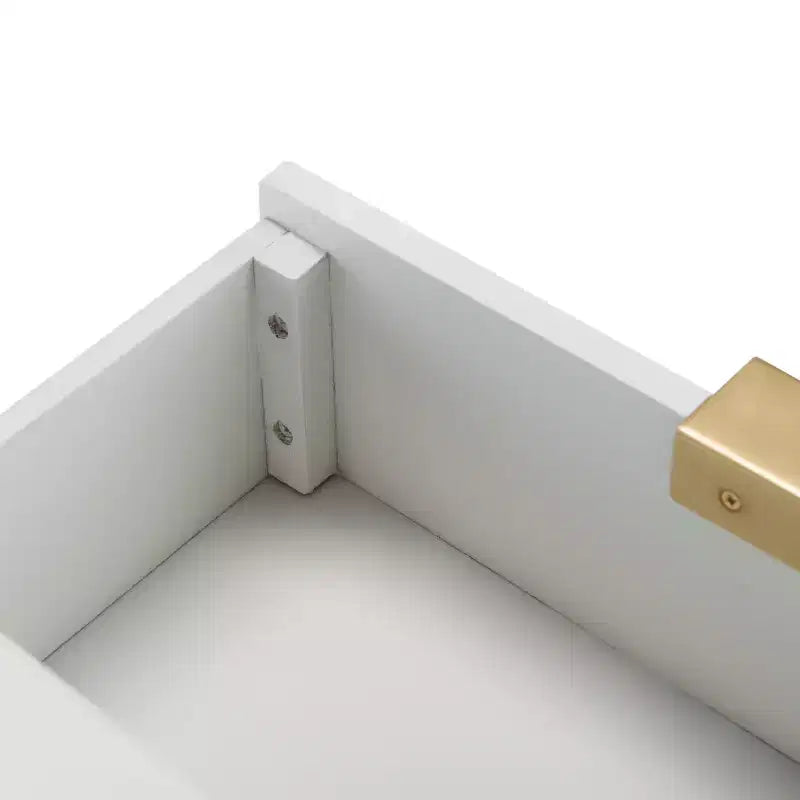 Table d'appoint à 3 tiroirs Baskin - ACC6605A - Blanc - Safavieh