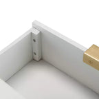 Table d'appoint à 3 tiroirs Baskin - ACC6605A - Blanc - Safavieh
