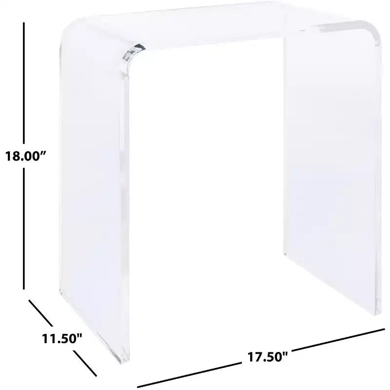 Table d'appoint en acrylique Pryor - ACC8000A - Transparent - Safavieh