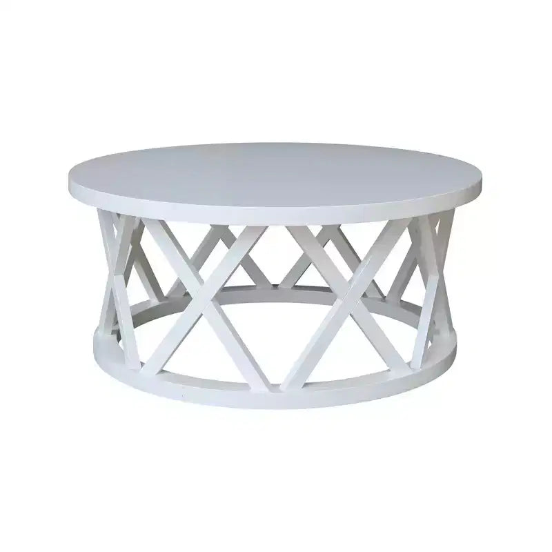 Table basse ronde Ceylon 40 po – International Concepts