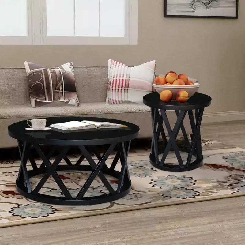 Table basse ronde Ceylon 40 po – International Concepts