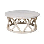 Table basse ronde Ceylon 40 po – International Concepts