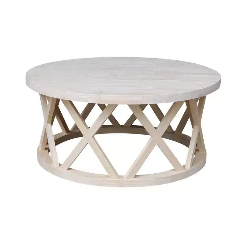 Table basse ronde Ceylon 40 po – International Concepts