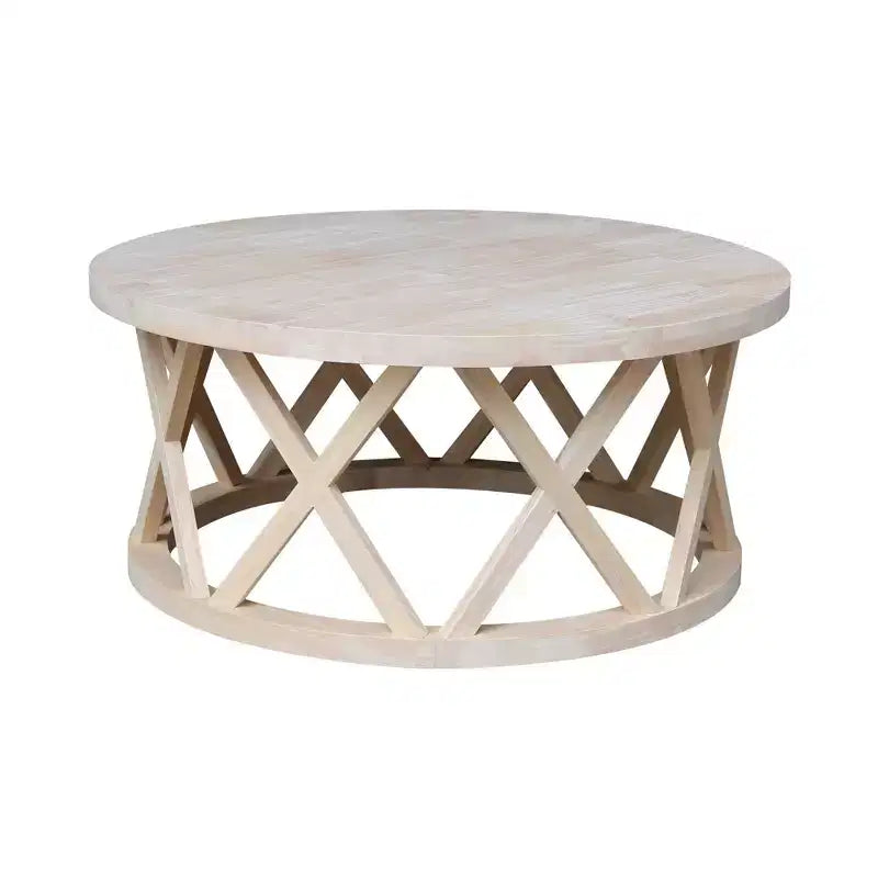 Table basse ronde Ceylon 40 po – International Concepts