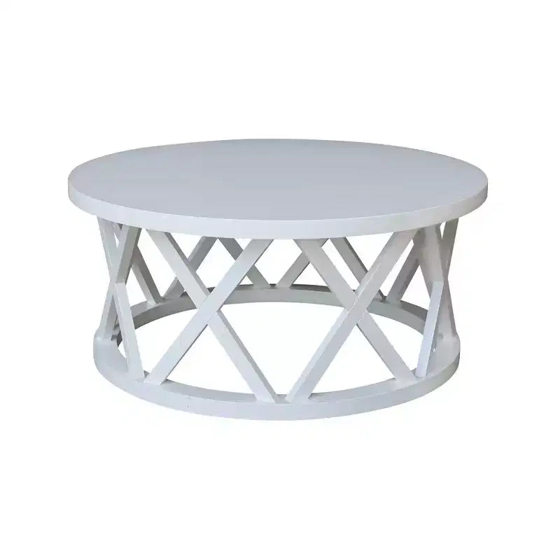 Table basse ronde Ceylon 40 po – International Concepts