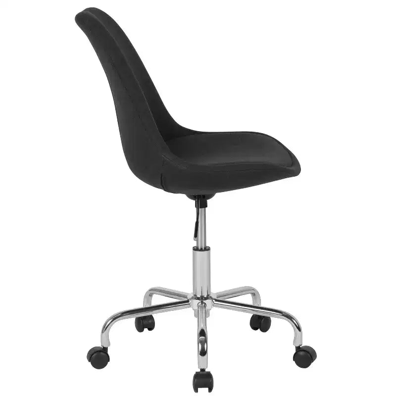 Chaise de bureau pivotante Merrick Lane avec assise pivotante réglable en hauteur, revêtement élégant