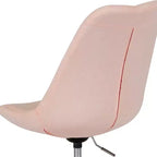 Chaise de bureau pivotante Merrick Lane avec assise pivotante réglable en hauteur, revêtement élégant