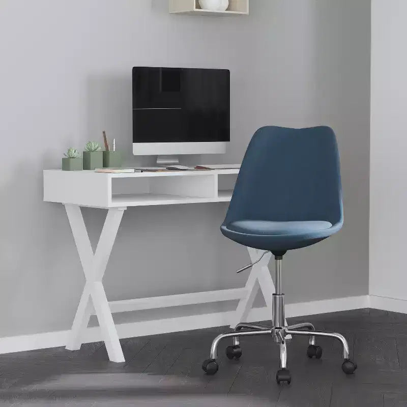 Chaise de bureau pivotante Merrick Lane avec assise pivotante réglable en hauteur, revêtement élégant
