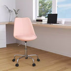 Chaise de bureau pivotante Merrick Lane avec assise pivotante réglable en hauteur, revêtement élégant