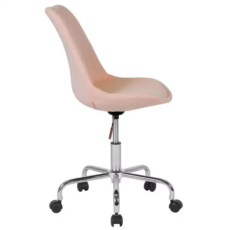 Chaise de bureau pivotante Merrick Lane avec assise pivotante réglable en hauteur, revêtement élégant